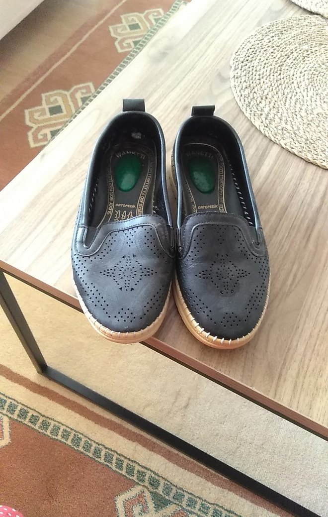 Siyah Dolgu Topuklu Kadın Espadril - Görsel 5