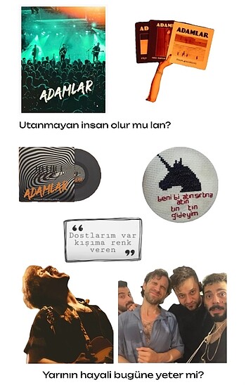 Adamlar tın tın sticker