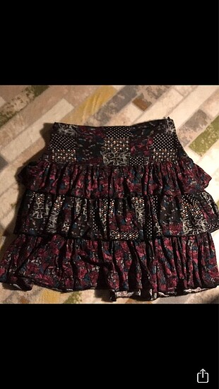 Çiçekli mini etek