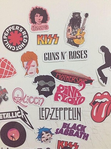 Beden Rock Metal alternative geniş konseptli karışık sticker set