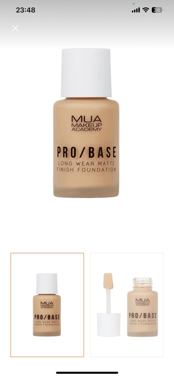MUA Pro Base Mat Fondöten - 144 Beige - Görsel 3