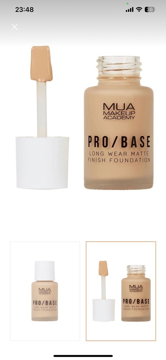 MUA Pro Base Mat Fondöten - 144 Beige - Görsel 2