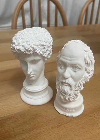 Beyaz Klasik Heykel Figürleri - Görsel 2