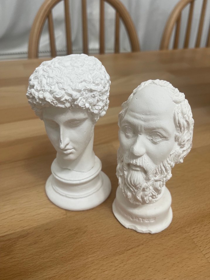 Beyaz Klasik Heykel Figürleri - Görsel 2