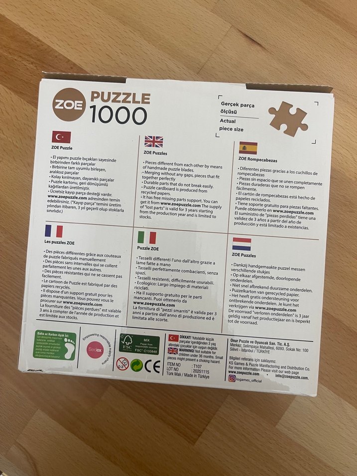 ZOE 1000 Parça Manzara Puzzle - Görsel 2