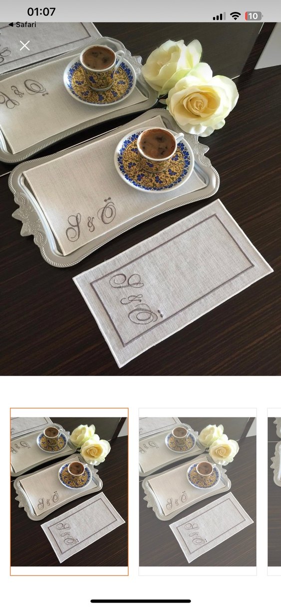 Söz & Nişan  tepsisi söz mendili tepsi örtüsü - Görsel 3