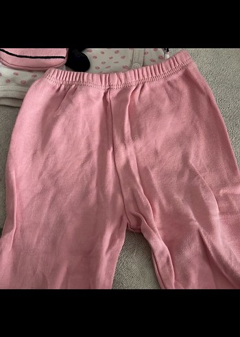 Dantel Detaylı Pembe Bebek Hastane Kıyafeti - Görsel 4