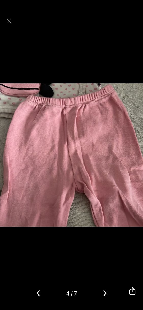 Dantel Detaylı Pembe Bebek Hastane Kıyafeti - Görsel 4