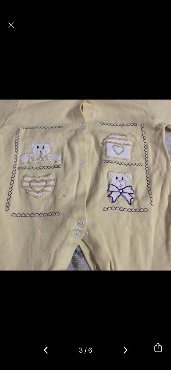 Sarı Nakışlı Bebek Tulum - Görsel 3