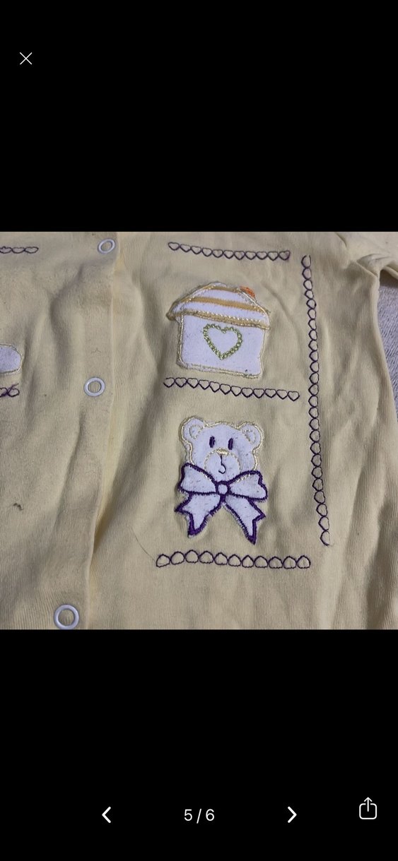 Sarı Nakışlı Bebek Tulum - Görsel 5