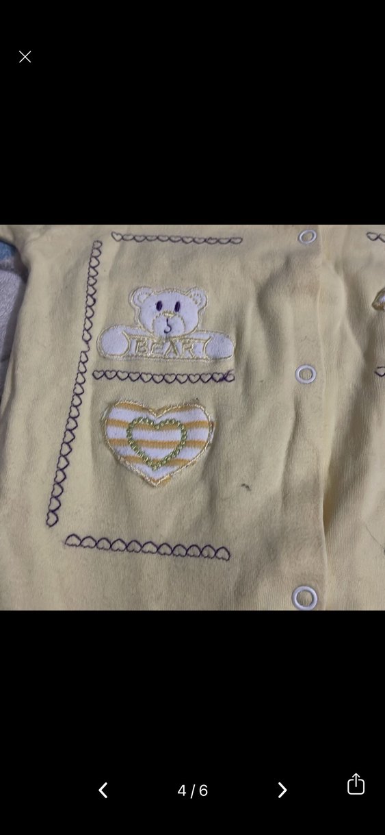 Sarı Nakışlı Bebek Tulum - Görsel 4