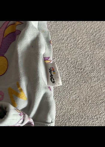 Unicorn Baskılı Gri Bebek Kız Takımı - Görsel 3