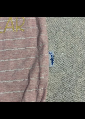 Pembe Baskılı Örgü Bebek Kız Tulumu - Görsel 3