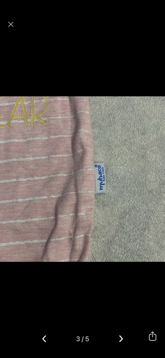 Pembe Baskılı Örgü Bebek Kız Tulumu - Görsel 3