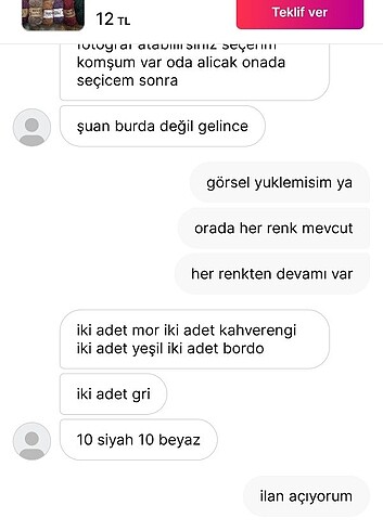 Müşteri ilanıdır