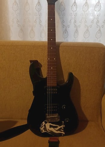 Jackson js20 custom reversed hearstock elektro gitar