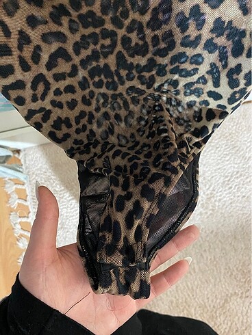 m Beden Leopar Üst Bluz