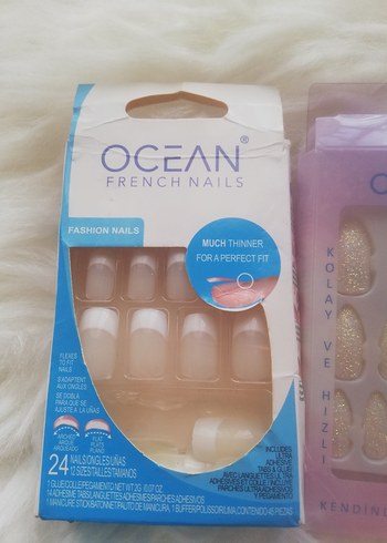 Pastel Pembe OCEAN Takma Tırnak Seti - Görsel 2