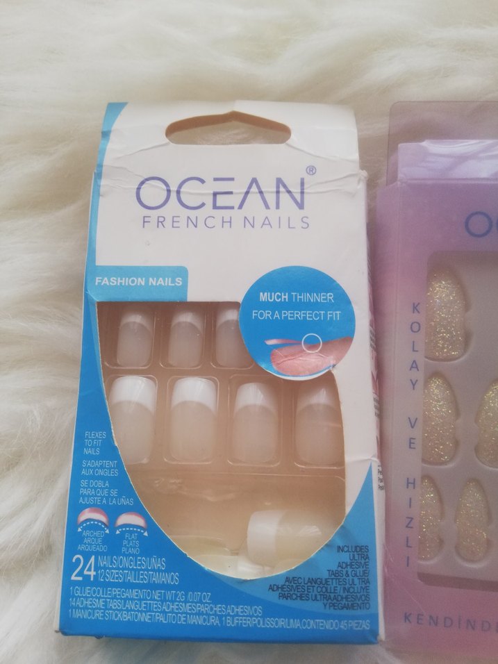 Pastel Pembe OCEAN Takma Tırnak Seti - Görsel 2