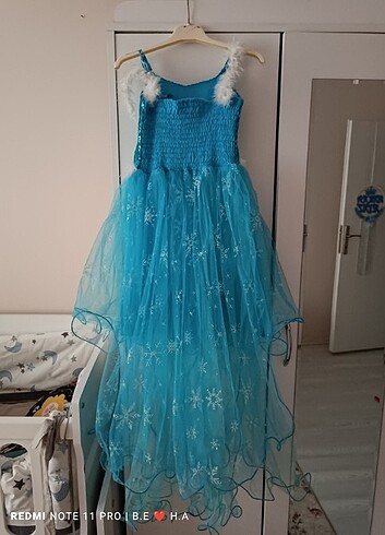 Elsa kostümü elbise (sadece elbise)
