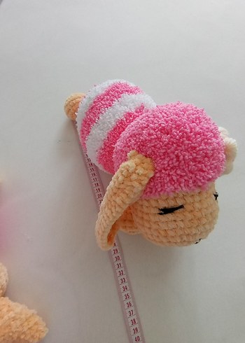 Pembe Çizgili Yumuşak Peluş Oyuncak