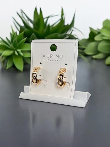 Beden altın Renk Xuping 14k Altın Kaplama Küpe