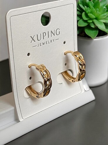 Diğer Xuping 14k Altın Kaplama Küpe