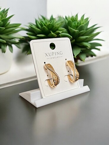 Diğer Xuping 14k Altın Kaplama Küpe