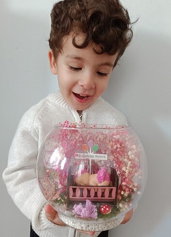 Beden Hoşgeldin BeBeK hediyesi açık teraryum