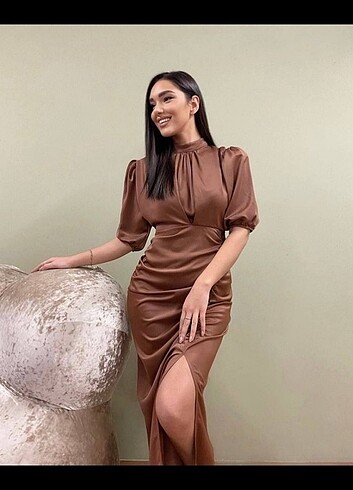Zara Saten elbise
