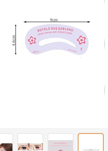 Pastel Pembe Kaş Şablon Seti - Görsel 3