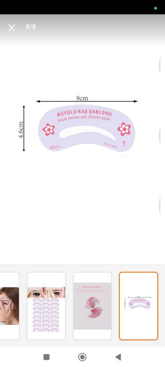 Pastel Pembe Kaş Şablon Seti - Görsel 3