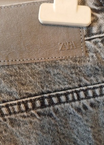 xl Beden Zara Gri Regular Fit Midi Kadın Kot Pantolon