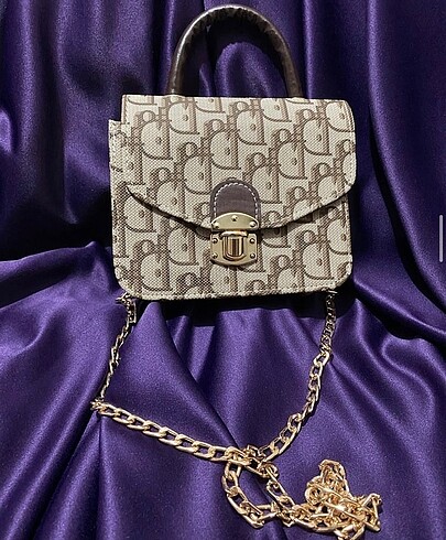 Dior Model Beyaz Kahve Çanta