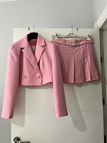 Quzu blazer etek takım