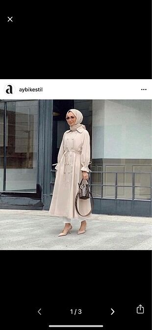 Aybikestil trençkot birkaç defa giyildi