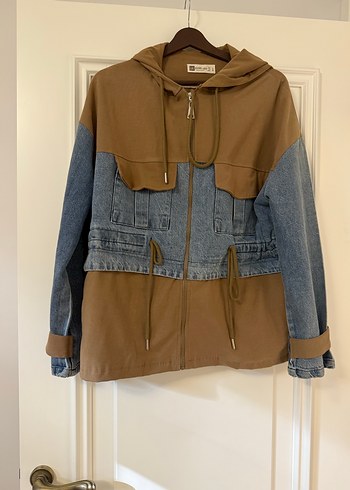 Şebnem Şahin Miss Rouge Bej Denim Detaylı Kadın Ceket - Görsel 4