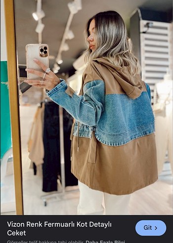 Diğer Şebnem Şahin Miss Rouge Bej Denim Detaylı Kadın Ceket