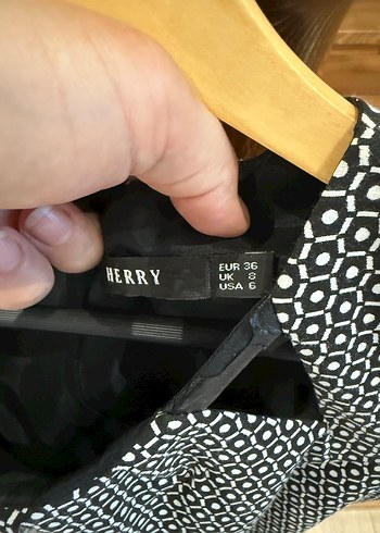Herry Herry V Yaka Kemerli Gri Midi Elbise