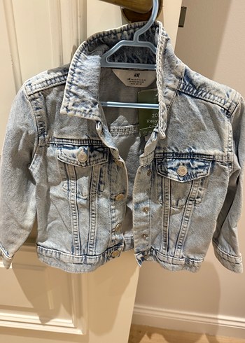 Kız Çocuk Mavi Batik Denim Ceket - Görsel 6