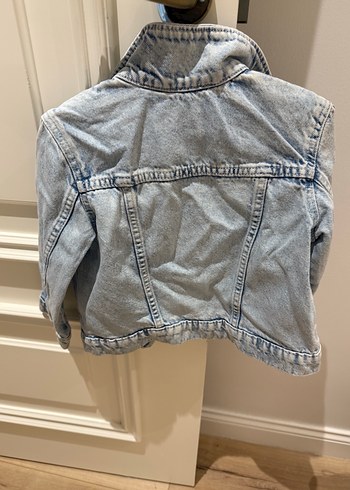 Kız Çocuk Mavi Batik Denim Ceket - Görsel 3