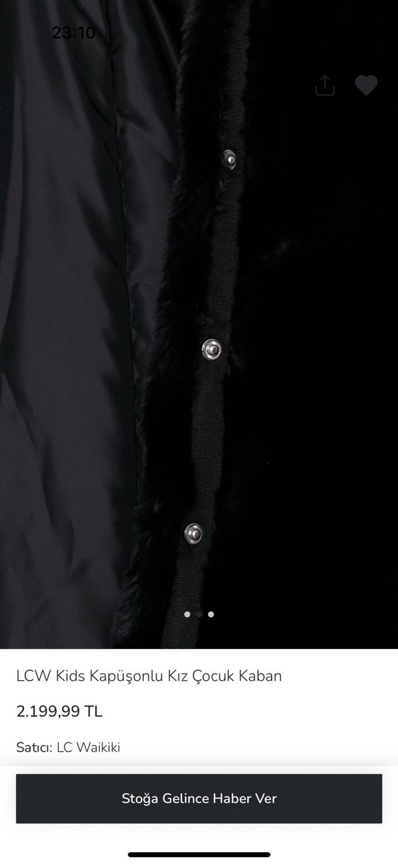 Lcw kız çocuk kürk kaban - Görsel 2