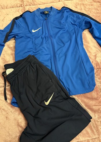 Nike Erkek Mavi Fermuarlı Eşofman Takımı - Görsel 3