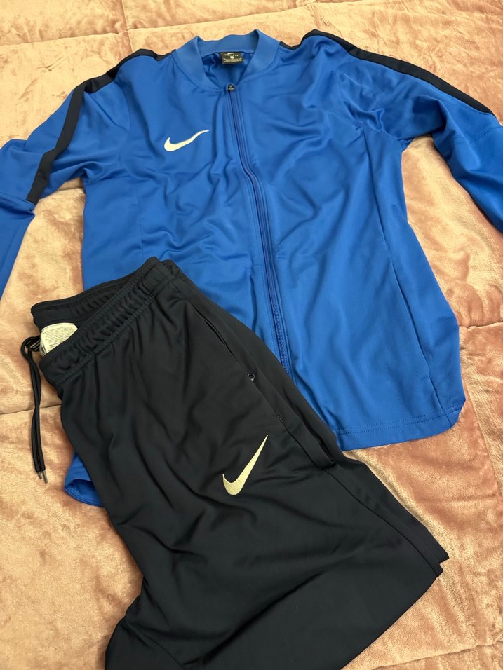 Nike Erkek Mavi Fermuarlı Eşofman Takımı - Görsel 3