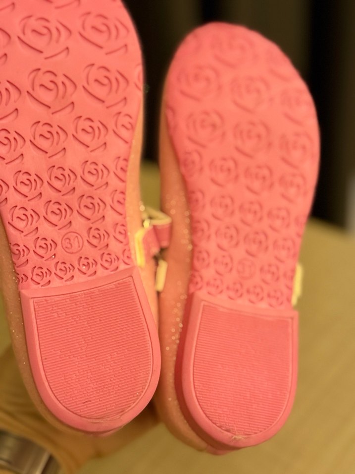 Pembe Simli Kız Çocuk Babet Ayakkabı - Görsel 4