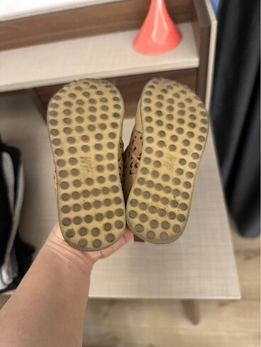 25 Beden camel Renk H&M kız çocuk leopar spor ayakkabı