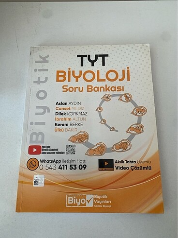 biyotik tyt biyoloji soru bankası