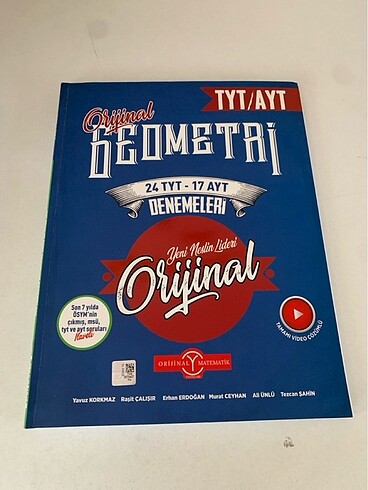 orijinal tyt ayt geometri deneme
