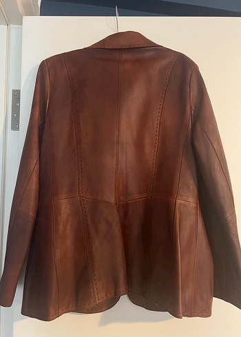 Derimod Como Model Kahverengi Deri Ceket - Görsel 2