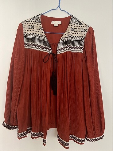 H&M Etnik Dokuma Detaylı Ceket